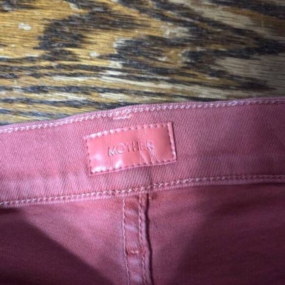 Mother The Hustler Ankle Fray Second Chance in Coral 26 - Picture 3 of 6